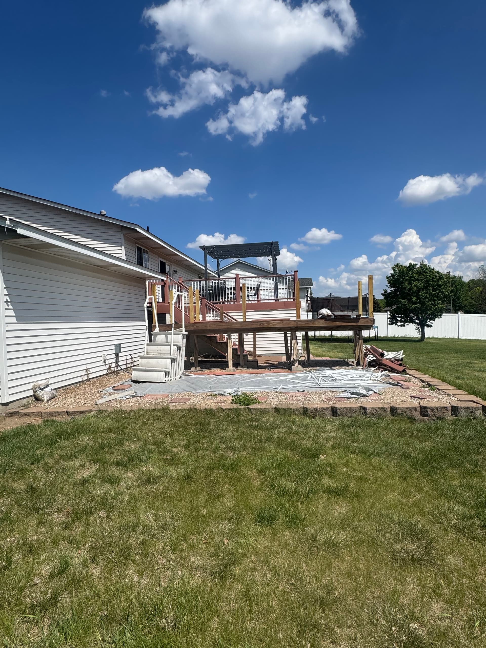 From Deck to Garage Addition image
